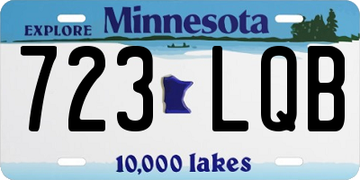 MN license plate 723LQB
