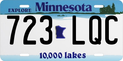 MN license plate 723LQC
