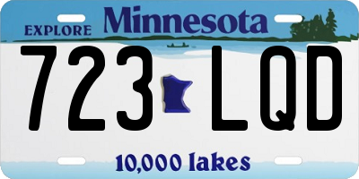 MN license plate 723LQD