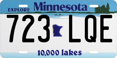 MN license plate 723LQE