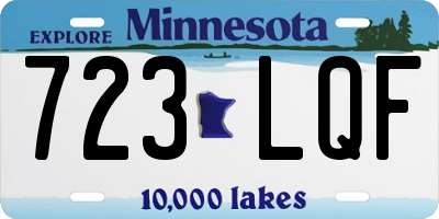 MN license plate 723LQF