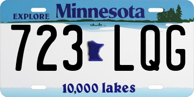 MN license plate 723LQG
