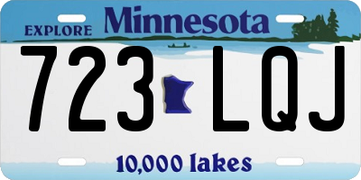 MN license plate 723LQJ