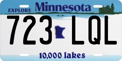 MN license plate 723LQL