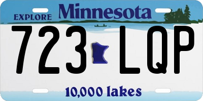 MN license plate 723LQP