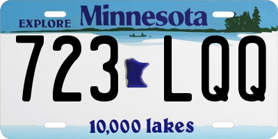 MN license plate 723LQQ