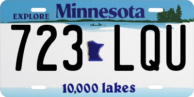 MN license plate 723LQU