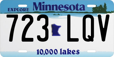 MN license plate 723LQV