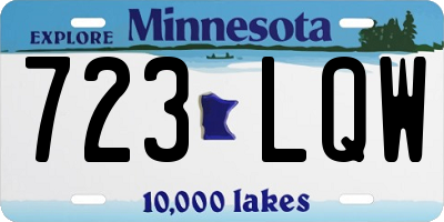 MN license plate 723LQW