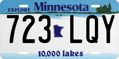 MN license plate 723LQY