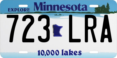 MN license plate 723LRA