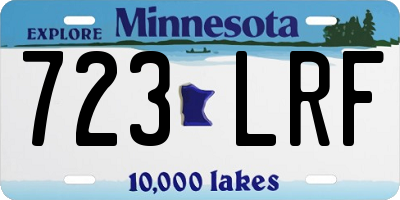 MN license plate 723LRF