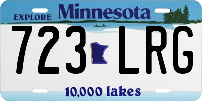 MN license plate 723LRG
