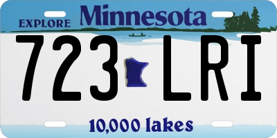 MN license plate 723LRI