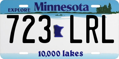MN license plate 723LRL