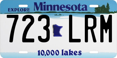 MN license plate 723LRM