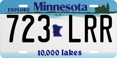 MN license plate 723LRR