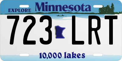 MN license plate 723LRT