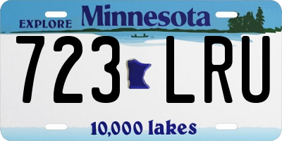MN license plate 723LRU