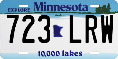 MN license plate 723LRW
