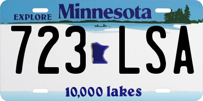 MN license plate 723LSA