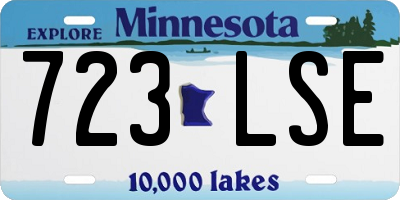 MN license plate 723LSE