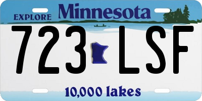 MN license plate 723LSF