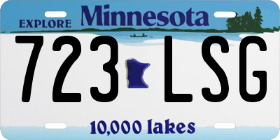 MN license plate 723LSG