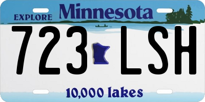 MN license plate 723LSH