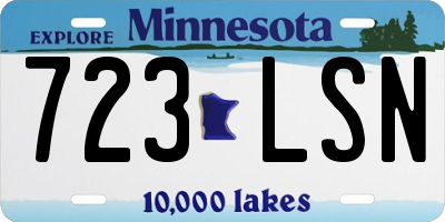 MN license plate 723LSN