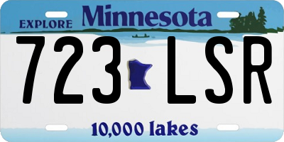 MN license plate 723LSR