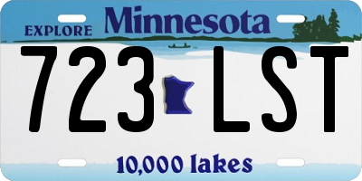 MN license plate 723LST