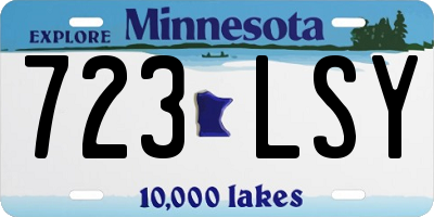 MN license plate 723LSY