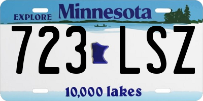 MN license plate 723LSZ