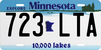 MN license plate 723LTA