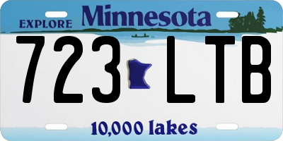MN license plate 723LTB