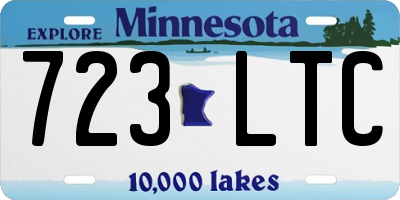 MN license plate 723LTC