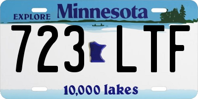 MN license plate 723LTF