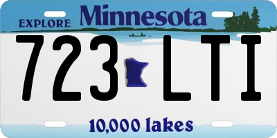 MN license plate 723LTI
