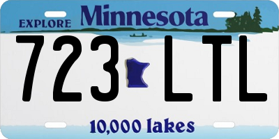 MN license plate 723LTL