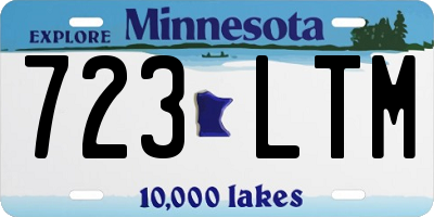 MN license plate 723LTM