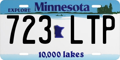 MN license plate 723LTP