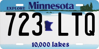 MN license plate 723LTQ