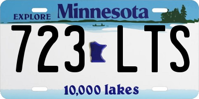 MN license plate 723LTS