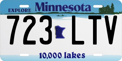 MN license plate 723LTV