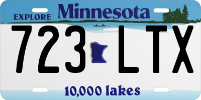MN license plate 723LTX