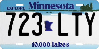 MN license plate 723LTY