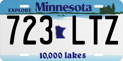 MN license plate 723LTZ