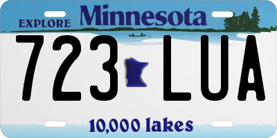 MN license plate 723LUA