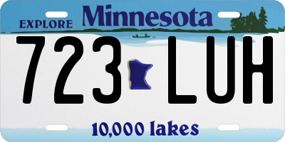 MN license plate 723LUH